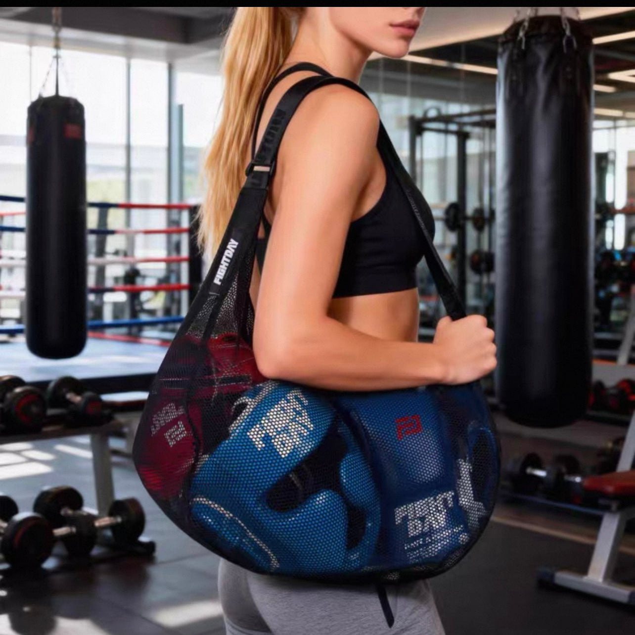 Art Strike Blue Boxing Training Duffel Bag