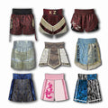 Art Strike Gold Fringe Boxing Shorts